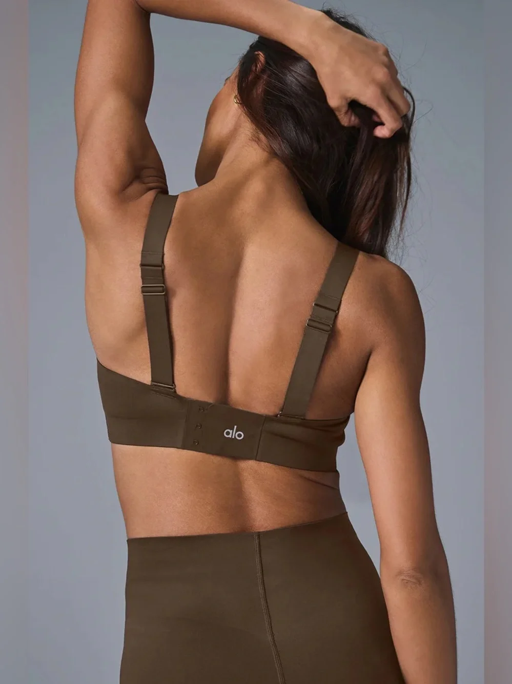 Alo Yoga Airlift Strength Bra Brown Size Extra Small